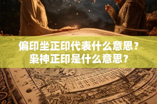 偏印坐正印代表什么意思?枭神正印是什么意思? 偏印坐正印代表什么意思?枭神正印是什么意思?