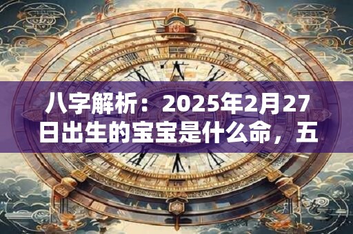 八字解析：2025年2月27日出生的宝宝是什么命，五行缺什么