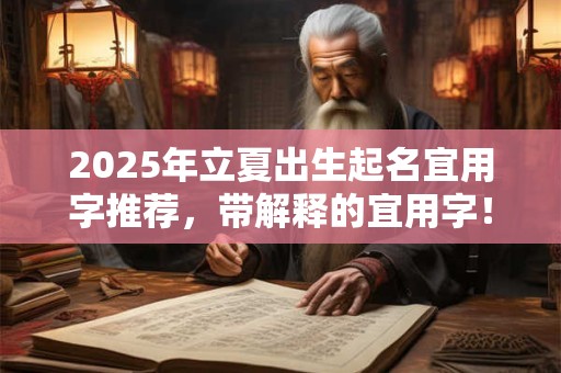 2025年立夏出生起名宜用字推荐，带解释的宜用字！
