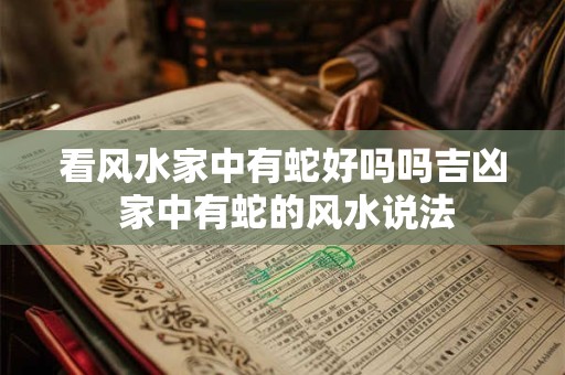 看风水家中有蛇好吗吗吉凶 家中有蛇的风水说法