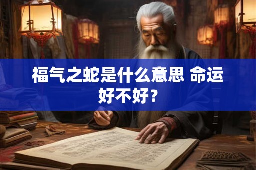 福气之蛇是什么意思 命运好不好？