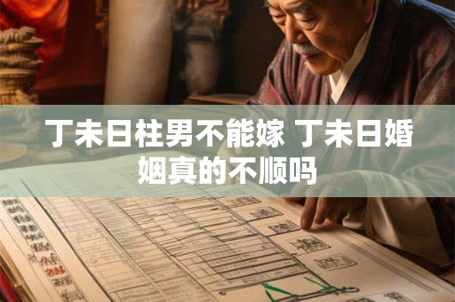 丁未日柱男不能嫁 丁未日婚姻真的不顺吗