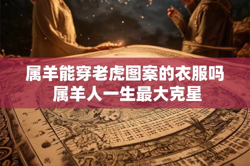 属羊能穿老虎图案的衣服吗 属羊人一生最大克星