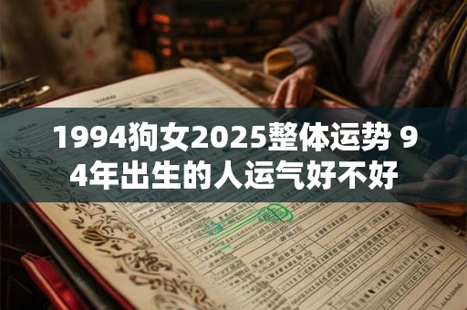 1994狗女2025整体运势 94年出生的人运气好不好