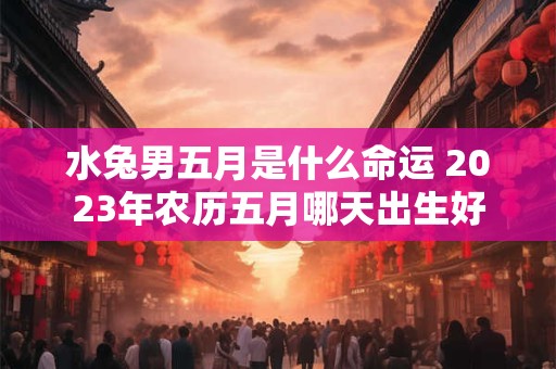 水兔男五月是什么命运 2023年农历五月哪天出生好