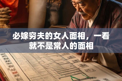 必嫁穷夫的女人面相，一看就不是常人的面相
