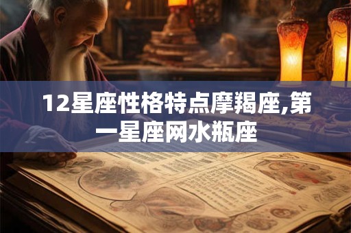 12星座性格特点摩羯座,第一星座网水瓶座