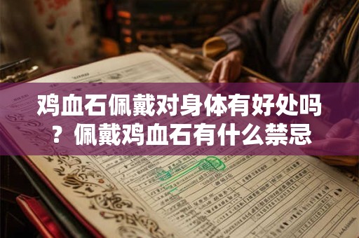鸡血石佩戴对身体有好处吗？佩戴鸡血石有什么禁忌