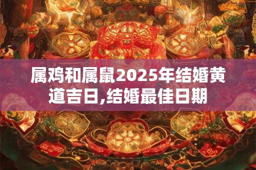 属鸡和属鼠2025年结婚黄道吉日,结婚最佳日期
