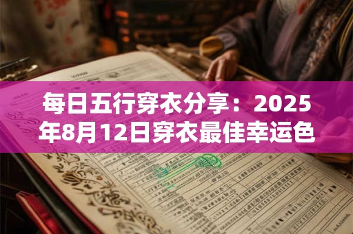 每日五行穿衣分享：2025年8月12日穿衣最佳幸运色