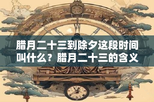 腊月二十三到除夕这段时间叫什么？腊月二十三的含义