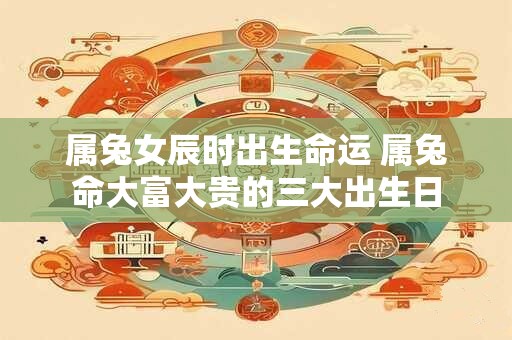 属兔女辰时出生命运 属兔命大富大贵的三大出生日