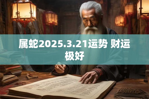 属蛇2025.3.21运势 财运极好