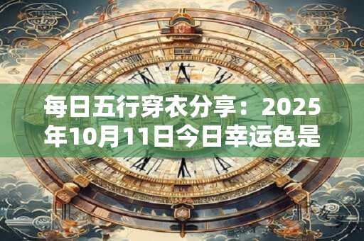 每日五行穿衣分享：2025年10月11日今日幸运色是什么