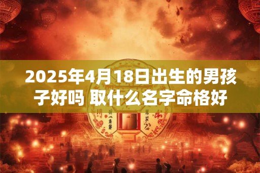 2025年4月18日出生的男孩子好吗 取什么名字命格好