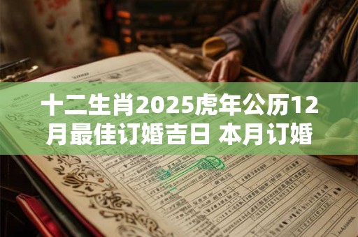 十二生肖2025虎年公历12月最佳订婚吉日 本月订婚吉日查询