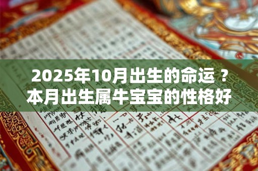 2025年10月出生的命运 ？本月出生属牛宝宝的性格好吗
