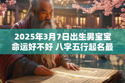 2025年3月7日出生男宝宝命运好不好 八字五行起名最全款