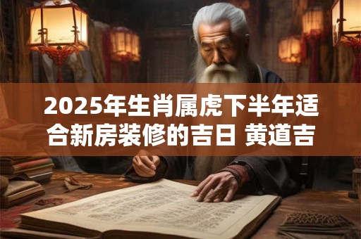 2025年生肖属虎下半年适合新房装修的吉日 黄道吉日分析