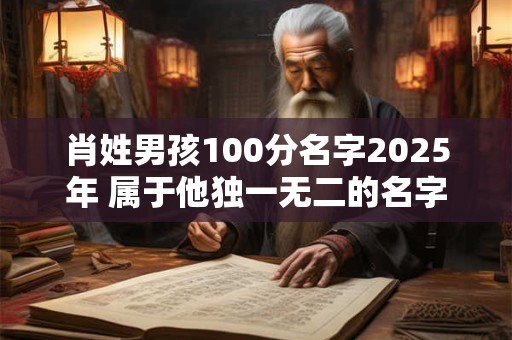 肖姓男孩100分名字2025年 属于他独一无二的名字