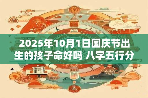 2025年10月1日国庆节出生的孩子命好吗 八字五行分析