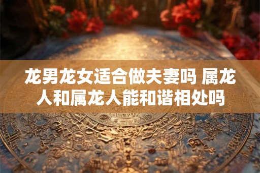 龙男龙女适合做夫妻吗 属龙人和属龙人能和谐相处吗