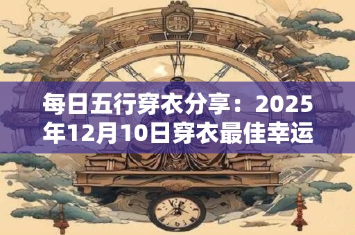 每日五行穿衣分享：2025年12月10日穿衣最佳幸运色