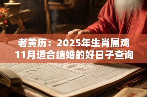 老黄历：2025年生肖属鸡11月适合结婚的好日子查询