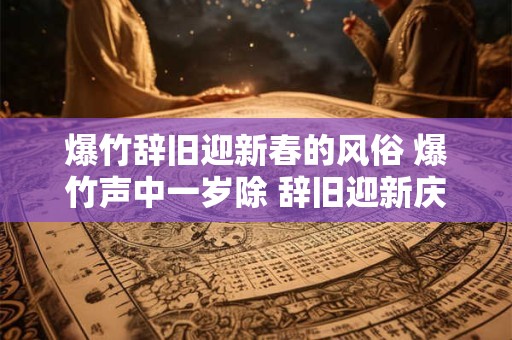 爆竹辞旧迎新春的风俗 爆竹声中一岁除 辞旧迎新庆新春