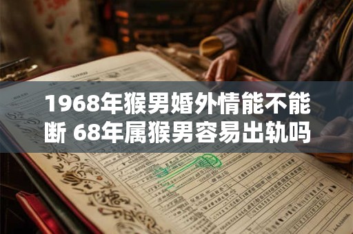 1968年猴男婚外情能不能断 68年属猴男容易出轨吗