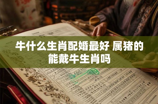 牛什么生肖配婚最好 属猪的能戴牛生肖吗