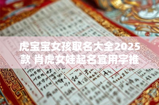 虎宝宝女孩取名大全2025款 肖虎女娃起名宜用字推荐