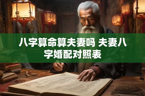 八字算命算夫妻吗 夫妻八字婚配对照表