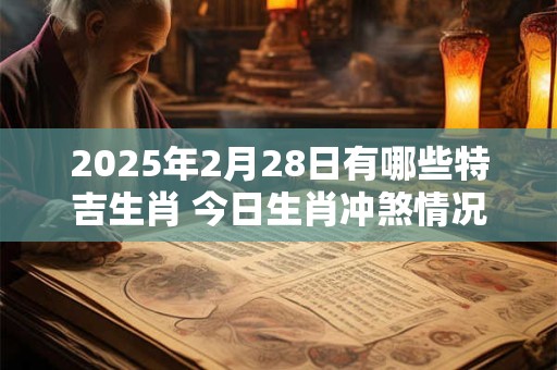 2025年2月28日有哪些特吉生肖 今日生肖冲煞情况