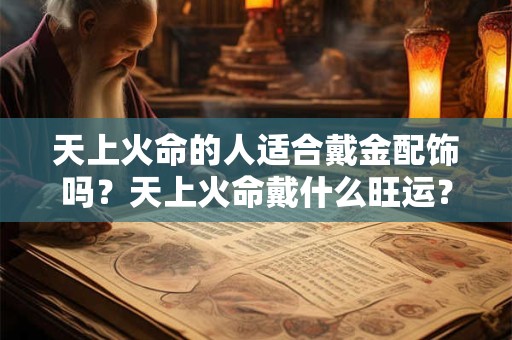 天上火命的人适合戴金配饰吗？天上火命戴什么旺运？