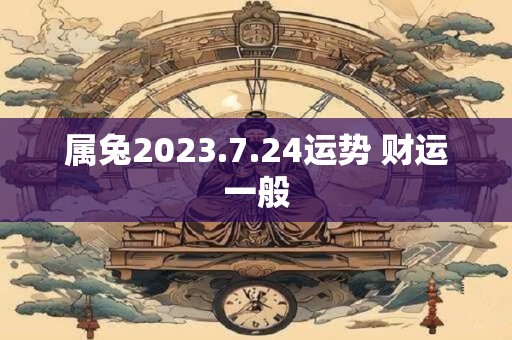 属兔2023.7.24运势 财运一般