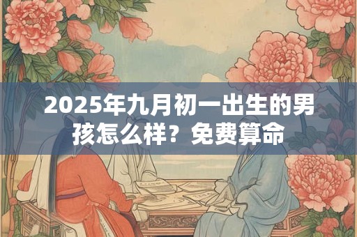 2025年九月初一出生的男孩怎么样？免费算命