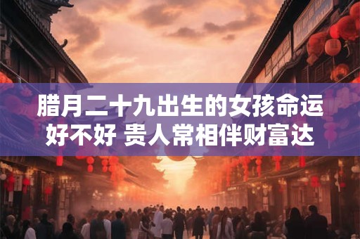 腊月二十九出生的女孩命运好不好 贵人常相伴财富达顶峰