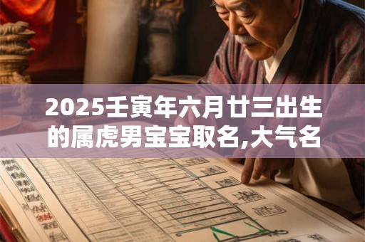 2025壬寅年六月廿三出生的属虎男宝宝取名,大气名字