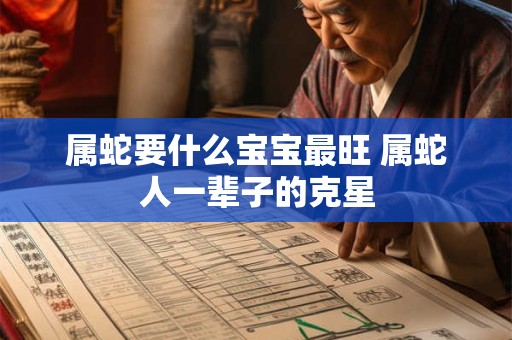 属蛇要什么宝宝最旺 属蛇人一辈子的克星