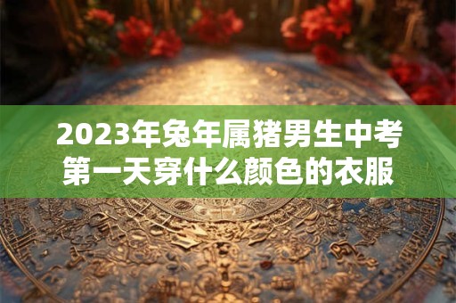 2023年兔年属猪男生中考第一天穿什么颜色的衣服
