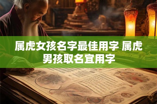 属虎女孩名字最佳用字 属虎男孩取名宜用字