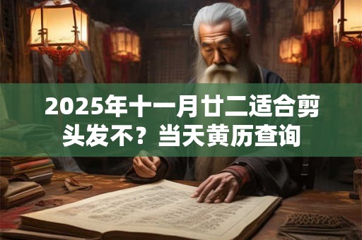 2025年十一月廿二适合剪头发不?当天黄历查询 2025年十一月廿二适合剪头发不?当天黄历查询