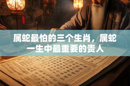 属蛇最怕的三个生肖，属蛇一生中最重要的贵人