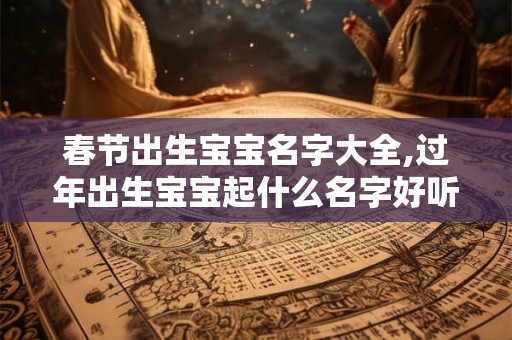 春节出生宝宝名字大全,过年出生宝宝起什么名字好听吉利