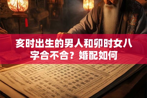 亥时出生的男人和卯时女八字合不合？婚配如何