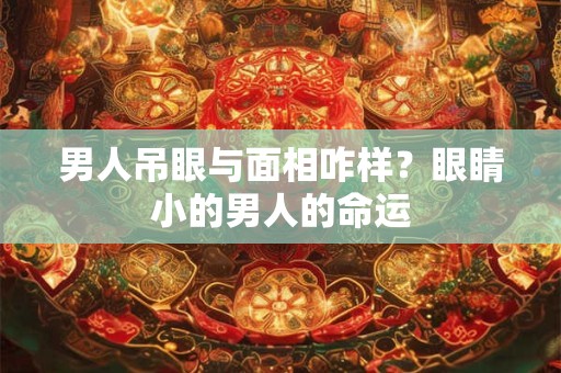 男人吊眼与面相咋样？眼睛小的男人的命运