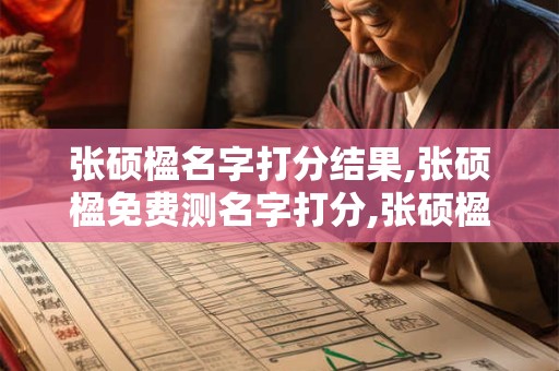 张硕楹名字打分结果,张硕楹免费测名字打分,张硕楹周易免费测名字打分