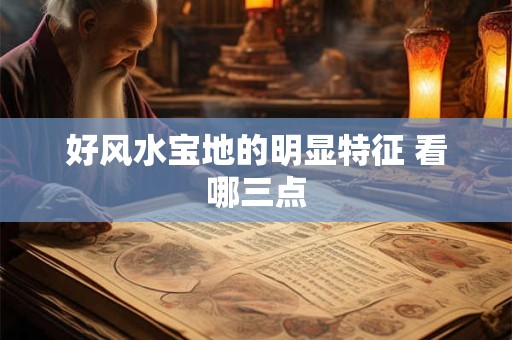 好风水宝地的明显特征 看哪三点