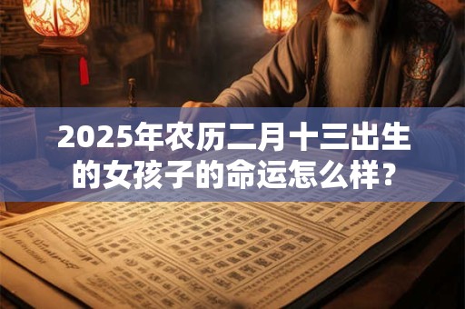 2025年农历二月十三出生的女孩子的命运怎么样？